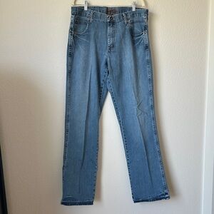 Wrangler Retro Relaxed Light Blue Boot Cut Jeans Sz 36X36 100% Cotton WRT20TW